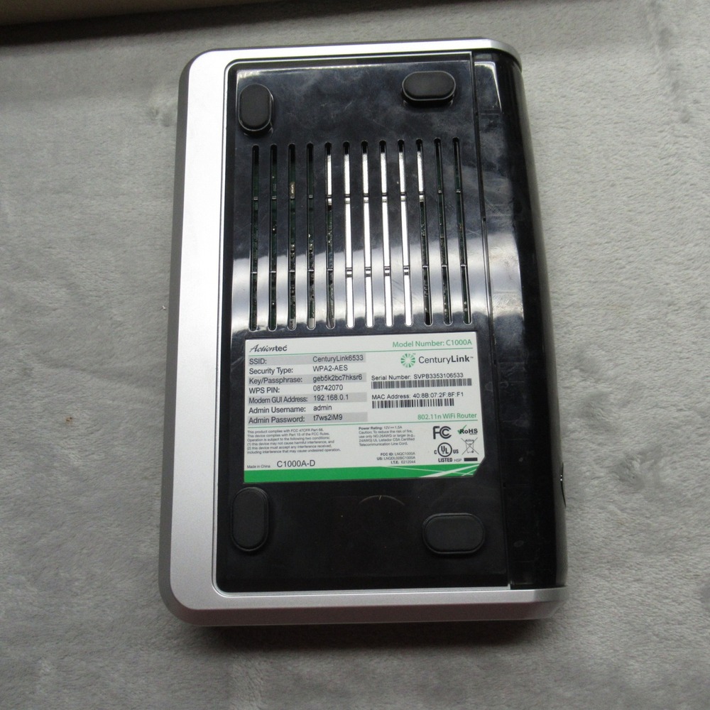CenturyLink C1000A WiFi Router Modem Wireless High Speed Internet - Picture 8 of 9